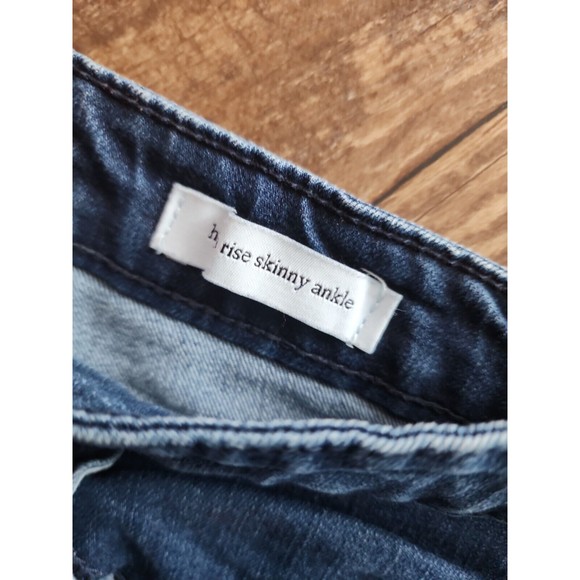 Jessica Simpson Women's Jeans Size 4 w27 Blue Denim High Rise Skinny Ankle - Picture 4 of 6